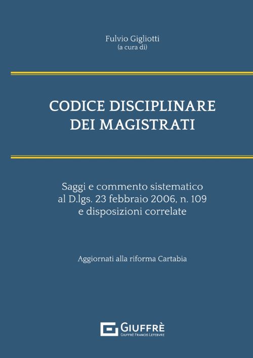 Codice Disciplinare dei Magistrati