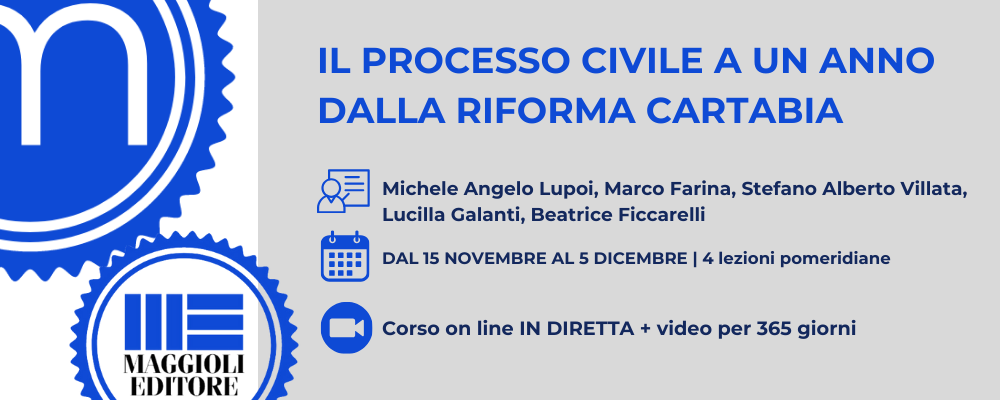 IL PROCESSO CIVILE A UN ANNO DALLA RIFORMA CARTABIA